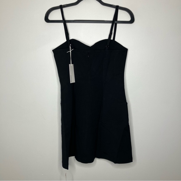 NWT REFORMATION Henderson Knit Mini Dress Black Medium - Picture 3 of 6